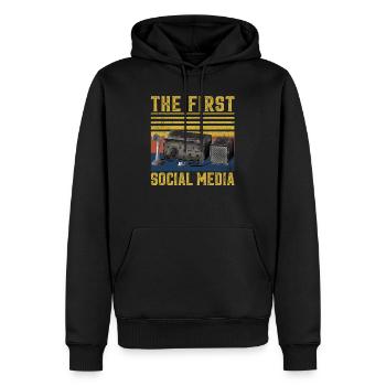 Ham Radio The First Social Media ham radio, amateu - Männer Premium Bio Hoodie - Schwarz - Vorne - Nico (187cm)