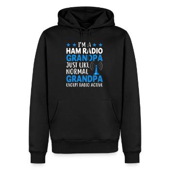 I´m a Ham Radio Grandpa Just like Normal Grandpa e - Männer Premium Bio Hoodie - Schwarz - Vorne - Nico (187cm)