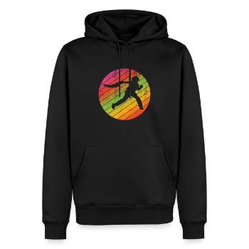 Jai Alai Retro Pelota Jai-Alai Gift - Men’s Premium Organic Hoodie - black - Front - Nico (187cm)