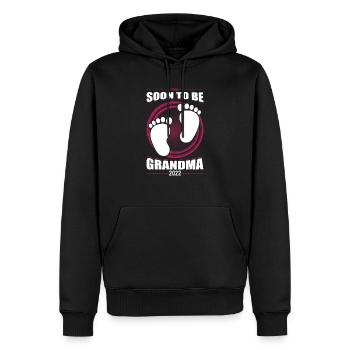 Bald Oma 2022 Zum ersten Mal Großmutter Pun - Männer Premium Bio Hoodie - Schwarz - Vorne - Nico (187cm)