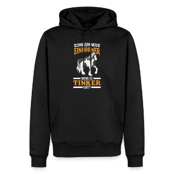 Irish Tinker Pferd Einhorn Tinker - Männer Premium Bio Hoodie - Schwarz - Vorne - Nico (187cm)