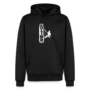Felsklettern Indoor Gym Boulder Climbers I'd Climb - Männer Premium Bio Hoodie - Schwarz - Vorne - Nico (187cm)