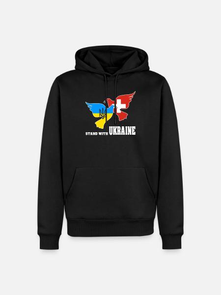 Ukraine - Sweat à capuche Premium bio Homme - noir