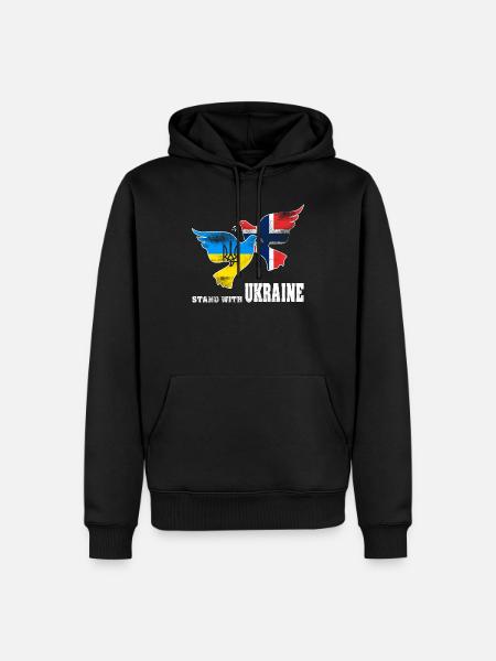 Ukraine - Sweat à capuche Premium bio Homme - noir
