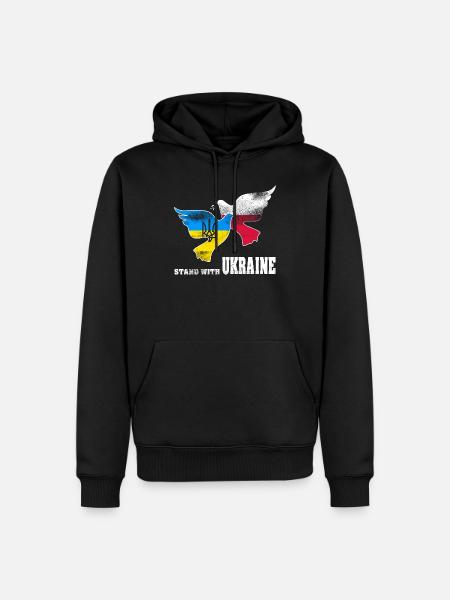 Ukraine - Sweat à capuche Premium bio Homme - noir