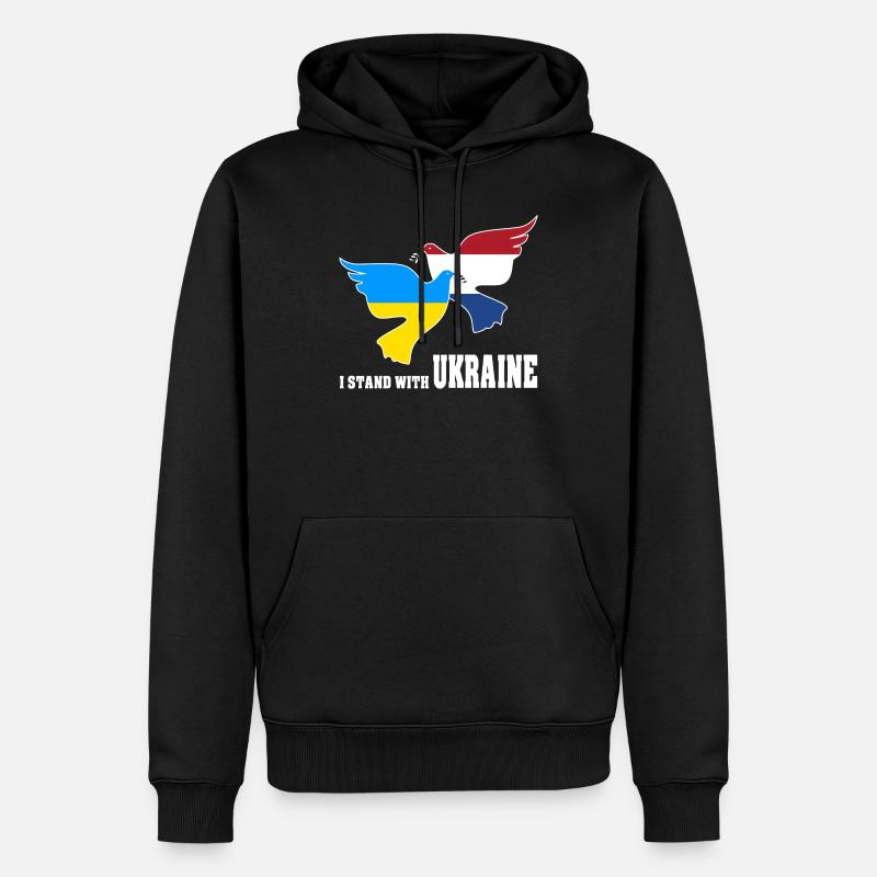 Ukraine - Sweat à capuche Premium bio Homme - noir