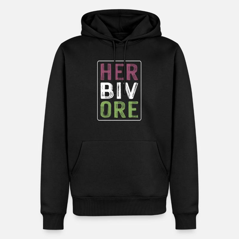 végétalien végétalien - Sweat à capuche Premium bio Homme - noir