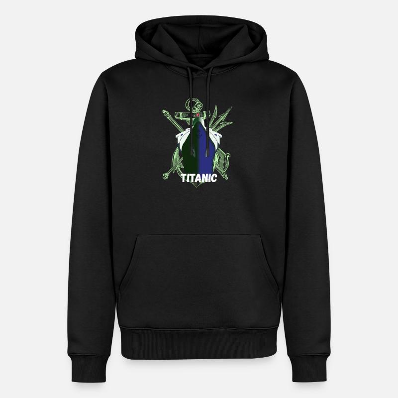 Titanic Remembered, RMS Titanic jour du souvenir - Sweat à capuche Premium bio Homme - noir