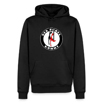 Slyt 2022 - 9 Euro Ticket #SyltEntern - Männer Premium Bio Hoodie - Schwarz - Vorne - Nico (187cm)