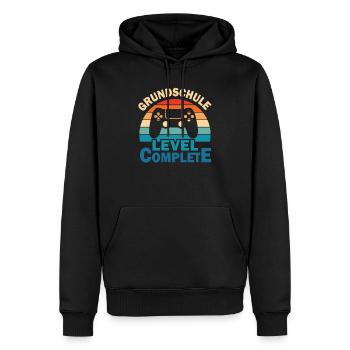 Erstklässler 1. Klasse Einschulung Junge Geschenk - Männer Premium Bio Hoodie - Schwarz - Vorne - Nico (187cm)