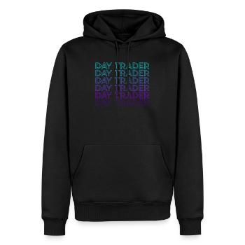 El Chupacabra Crypto Cryptozoologie Rétro - Sweat à capuche Premium bio Homme - noir - Devant - Nico (187cm)