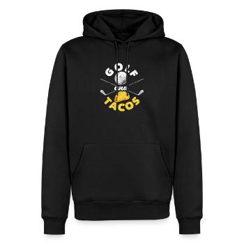 Lustiges mexikanisches Gericht Lieblingssport Golf - Männer Premium Bio Hoodie - Schwarz - Vorne - Nico (187cm)