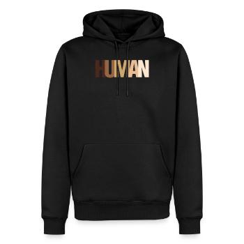 Human Anti-Racist Activist Black Lives Matter - Men’s Premium Organic Hoodie - black - Front - Nico (187cm)