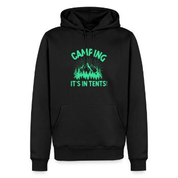 Camping Its In Tents - Männer Premium Bio Hoodie - Schwarz - Vorne - Nico (187cm)