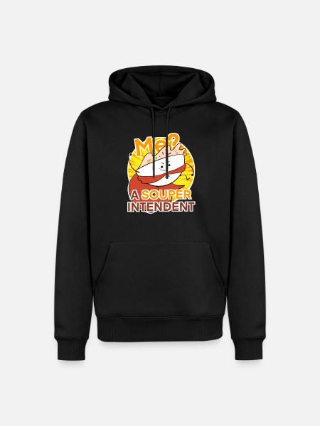 Superintendent funny cute pun jokes - Men’s Premium Organic Hoodie - black