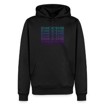 Shakespeare Retro - Männer Premium Bio Hoodie - Schwarz - Vorne - Nico (187cm)