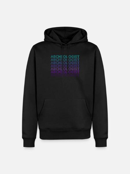 Archaeologist Archaeology Retro - Men’s Premium Organic Hoodie - black