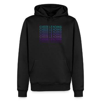 Cheerleading Cheering Squad Cheerleader Rétro - Sweat à capuche Premium bio Homme - noir - Devant - Nico (187cm)