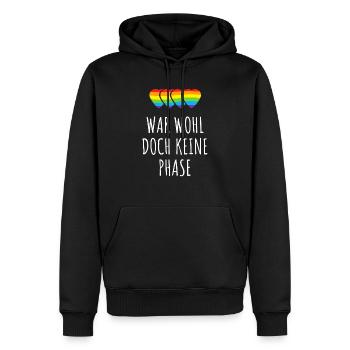 War Wohl Doch Kein Phase LGBTQ Rainbow Gay Pride - Männer Premium Bio Hoodie - Schwarz - Vorne - Nico (187cm)
