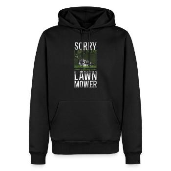 Lawn Mower Mowing Dad Father - Männer Premium Bio Hoodie - Schwarz - Vorne - Nico (187cm)