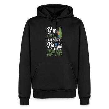 Landscaper Landscaping Landscape - Men’s Premium Organic Hoodie - black - Front - Nico (187cm)