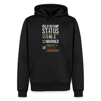 Landscaper Landscaping Landscape - Men’s Premium Organic Hoodie - black - Front - Nico (187cm)