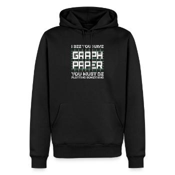 Lustige Mathematik Kunst Mathematik Student Mathe Lover Spaß - Männer Premium Bio Hoodie - Schwarz - Vorne - Nico (187cm)