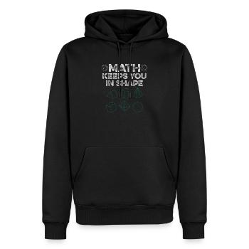 Cooler Mathelehrer Kunst Mathematik Gleichung Liebhaber - Männer Premium Bio Hoodie - Schwarz - Vorne - Nico (187cm)
