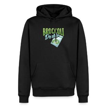 Brokkoli Dealer für einen Gemüseladen-Besitzer - Männer Premium Bio Hoodie - Schwarz - Vorne - Nico (187cm)