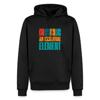 Father An Essential Element Father's day - Sweat à capuche Premium bio Homme - noir - Devant - Nico (187cm)
