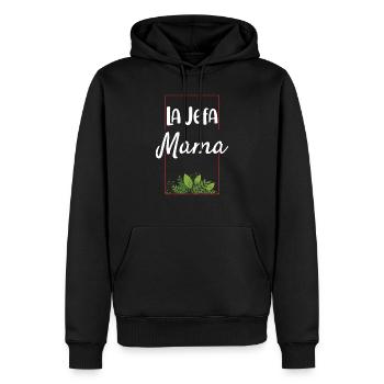 La Jefa Mama Dia de la Madre Regalo - Männer Premium Bio Hoodie - Schwarz - Vorne - Nico (187cm)