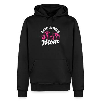 Mignon gymnaste parents gymnastique famille maman - Sweat à capuche Premium bio Homme - noir - Devant - Nico (187cm)