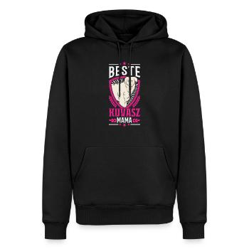 Beste Kuvasz Mama - Männer Premium Bio Hoodie - Schwarz - Vorne - Nico (187cm)