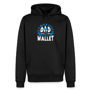 Gymnaste Gymnastique Père La seule chose que je retourne - Sweat à capuche Premium bio Homme - noir - Devant - Nico (187cm)