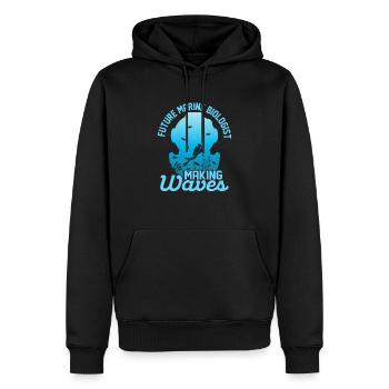 Future Marine Biologist Scientist Ocean Student - Men’s Premium Organic Hoodie - black - Front - Nico (187cm)