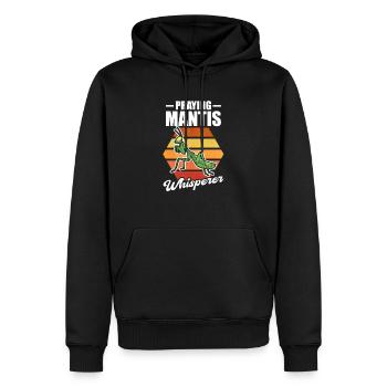 Gottesanbeterin Flüsterer Praying Mantis Whisperer - Männer Premium Bio Hoodie - Schwarz - Vorne - Nico (187cm)