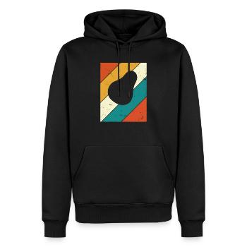 Avocat Vegan Lover Retro Veggie Diet Idée cadeau - Sweat à capuche Premium bio Homme - noir - Devant - Nico (187cm)