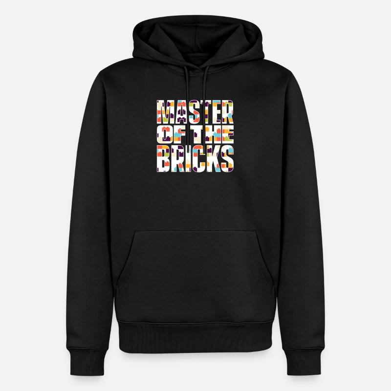 Brick Builder Brick Building Master Builder - Männer Premium Bio Hoodie - Schwarz