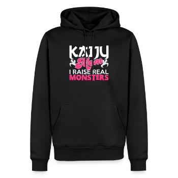 Lustiges Kaiju Japanisches Monster Geschenk - Männer Premium Bio Hoodie - Schwarz - Vorne - Nico (187cm)