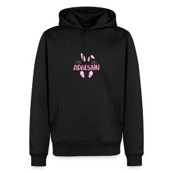 ADALYNN Easter - Männer Premium Bio Hoodie - Schwarz - Vorne - Nico (187cm)