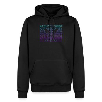 Archaeologist Archaeology Retro Gift - Men’s Premium Organic Hoodie - black - Front - Nico (187cm)