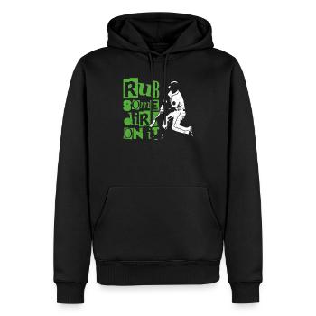 Baseball Fan Vintage Batter Rub - Men’s Premium Organic Hoodie - black - Front - Nico (187cm)