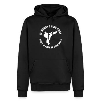 Hapkido Kampfkunst Aikido Karate Kampfsport Judo - Männer Premium Bio Hoodie - Schwarz - Vorne - Nico (187cm)