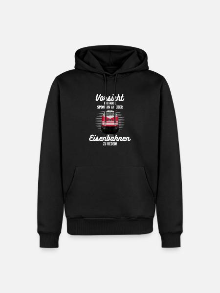 Eisenbahn Shirt Lok Lokomotive V 180 - Männer Premium Bio Hoodie - Schwarz
