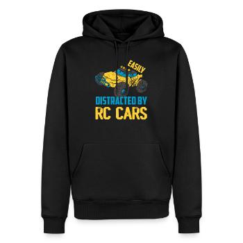 Facilement distrait par RC Cars Modèle de voiture à distance Con - Sweat à capuche Premium bio Homme - noir - Devant - Nico (187cm)