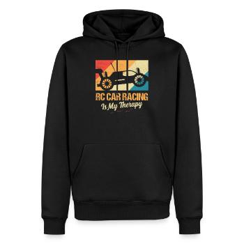 RC Car Racing Is My Therapy Model Car Remote Cont - Men’s Premium Organic Hoodie - black - Front - Nico (187cm)