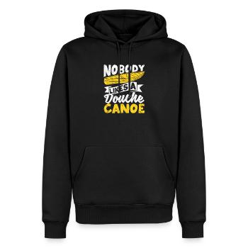 Lustig Camping Kanufahren Kajakfahren Niemand mag - Männer Premium Bio Hoodie - Schwarz - Vorne - Nico (187cm)