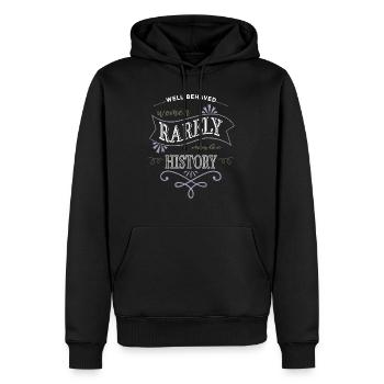 liberal gift gift idea mental health girl funny - Männer Premium Bio Hoodie - Schwarz - Vorne - Nico (187cm)