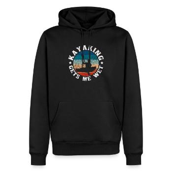 Lustiges Kajak Wildwasser See Kajakfahrer Kajak - Männer Premium Bio Hoodie - Schwarz - Vorne - Nico (187cm)