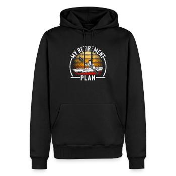 Kajak Kajakfahrer im Ruhestand Lustiges - Männer Premium Bio Hoodie - Schwarz - Vorne - Nico (187cm)